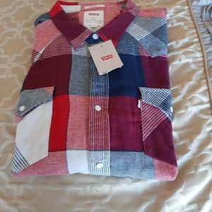 NWT Levi's mens long sleeve button down shirt